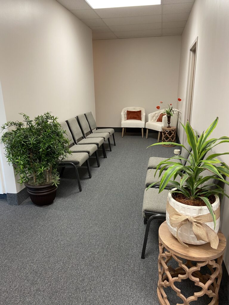 Waiting room at new Hudson location
